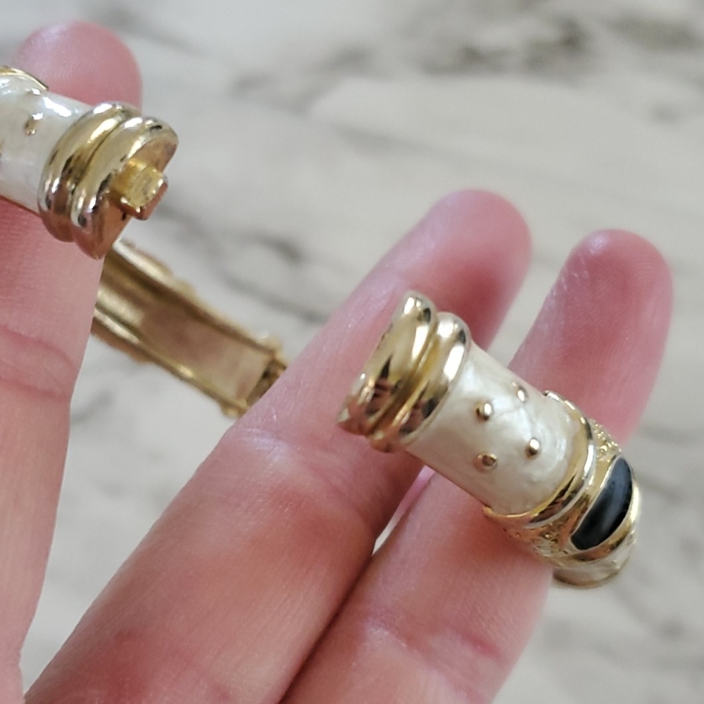 Statement Goldtone Bangle - image 2